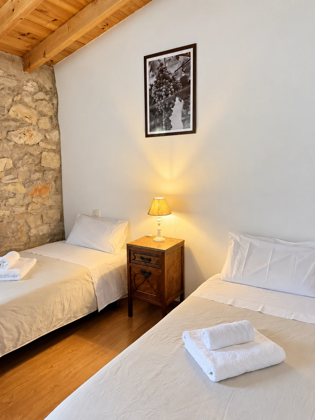Chambre lumineuse à deux lits à La Costereta